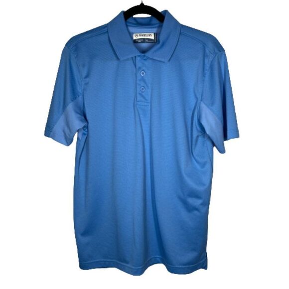 Magellan Outdoors Men's Laguna Polo Shirt Sz Small Blue - Picture 1 of 15